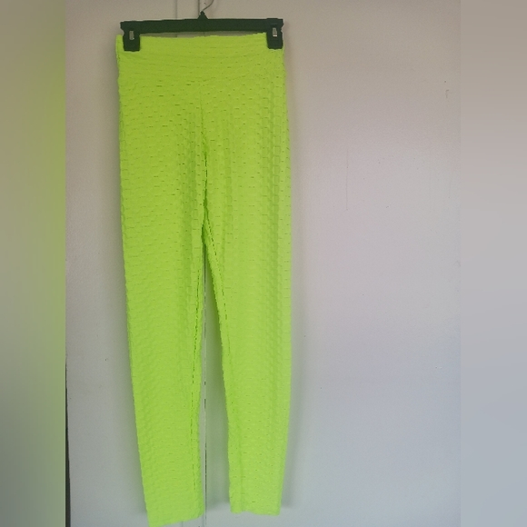 XJBoost Pants - New scrunch butt neon green leggings